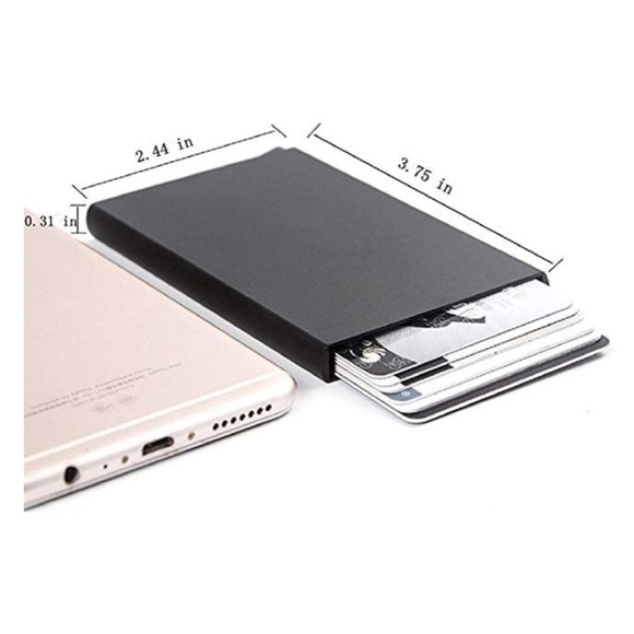 NEW RFID Blocking Card Wallet (Black/Silver) - Picture 4 of 8